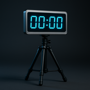 Tripod-Mounted LED Timer Board